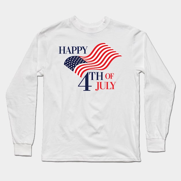 Happy Independence Day Long Sleeve T-Shirt by Saldi